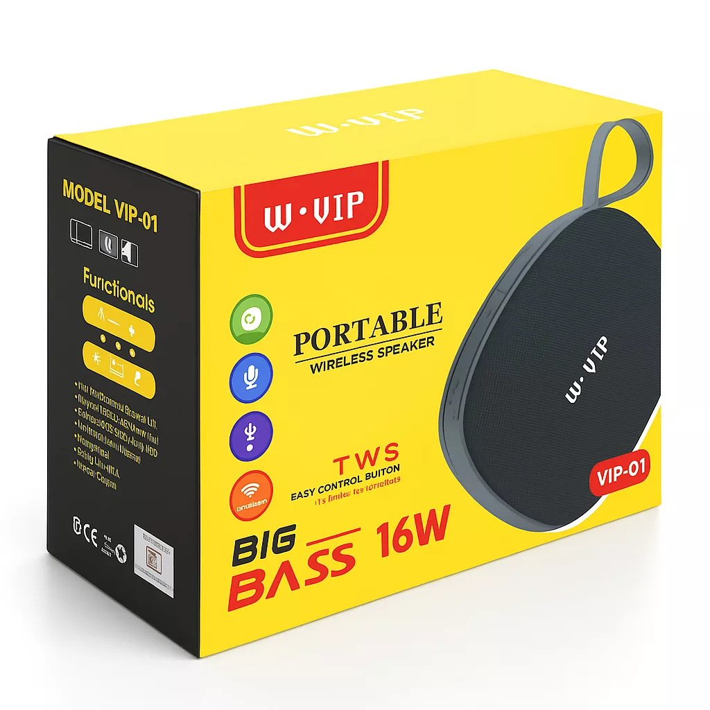 اسپیکر بلوتوثی قابل حمل دبلیو وی آی پی مدل VIP-01