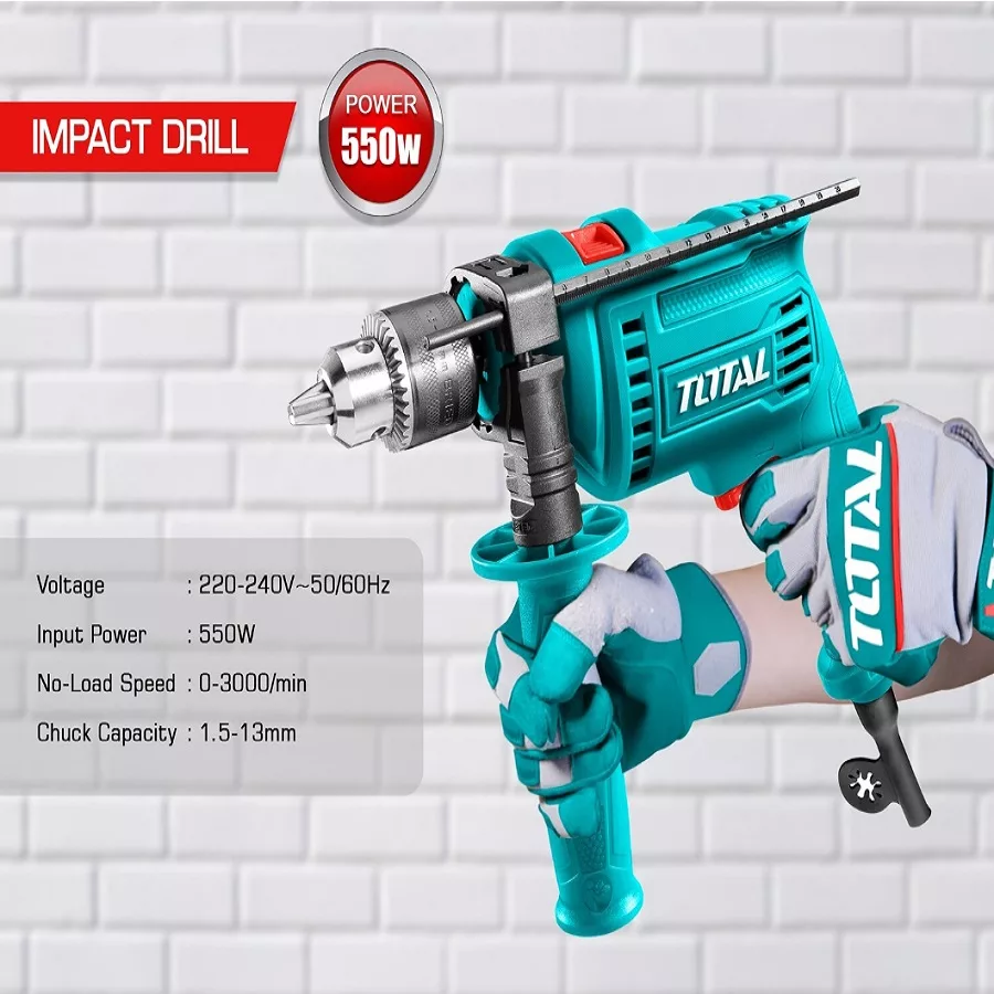 دریل چکشی توتال مدل TG105136