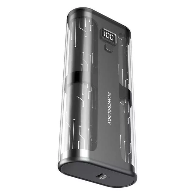 پاوربانک پاورلوژی مدل CRYSTALLINE ظرفیت 20000 میلی آمپر ساعت