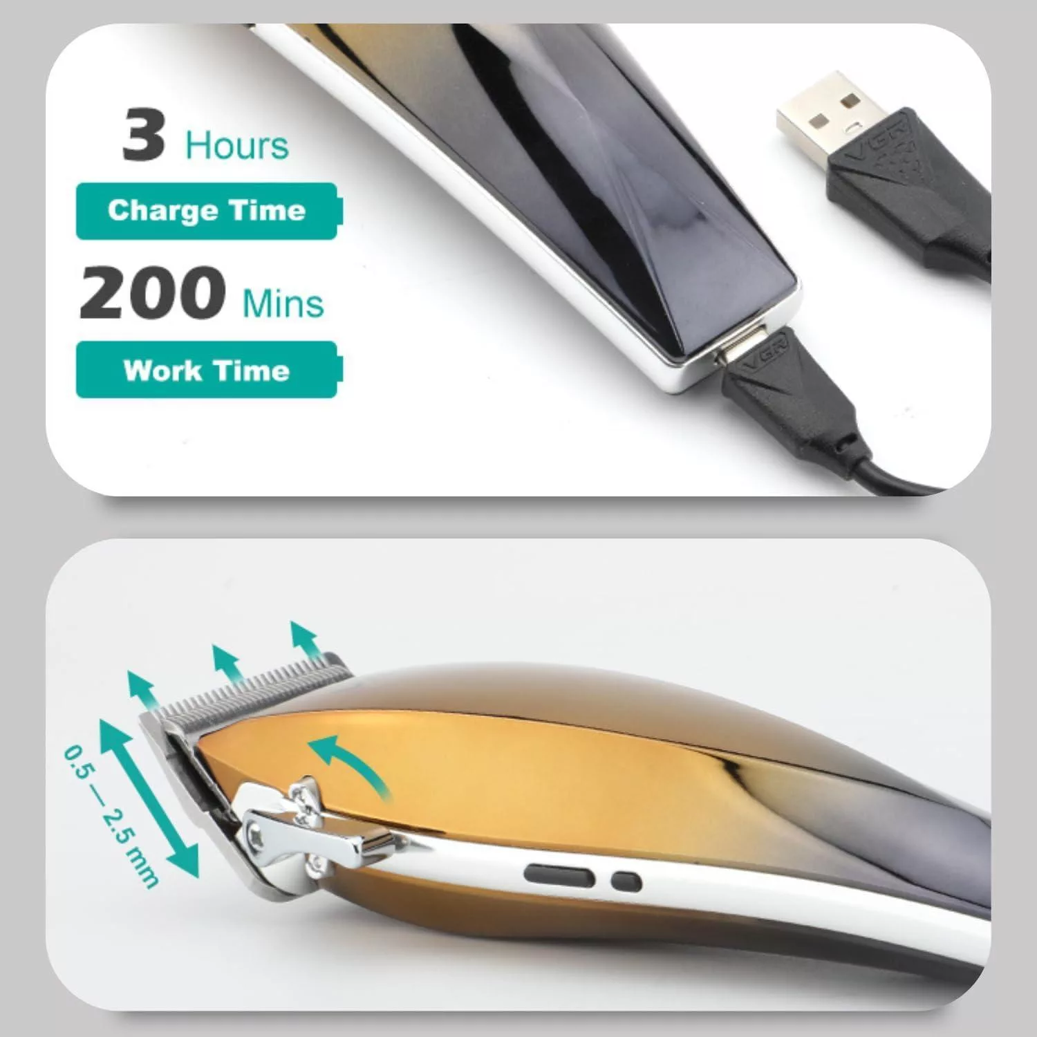 ماشین اصلاح موی سر وی جی ار مدل 115