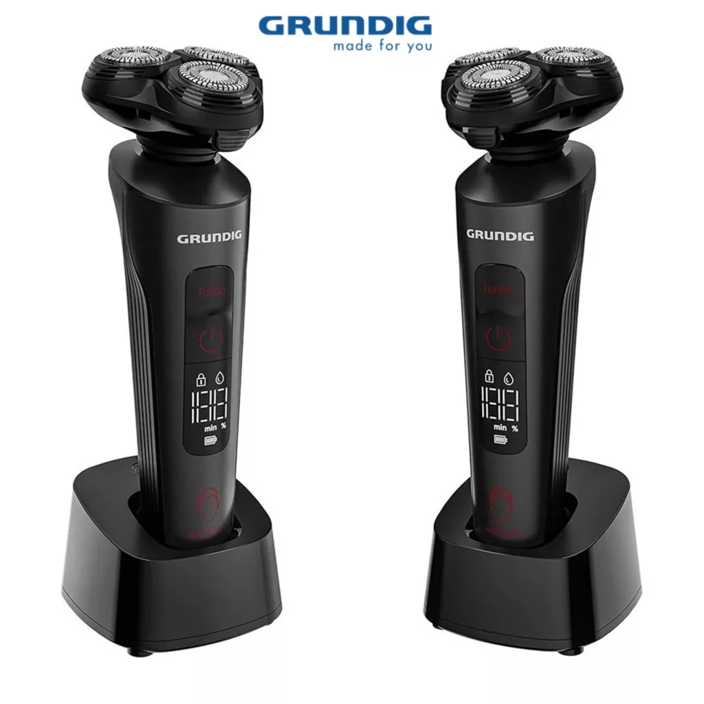 ماشین اصلاح موی صورت شارژی گروندیگ مدل MS 9130 به همراه مو زن گوش و بینی گروندیگ مدل MT 3810