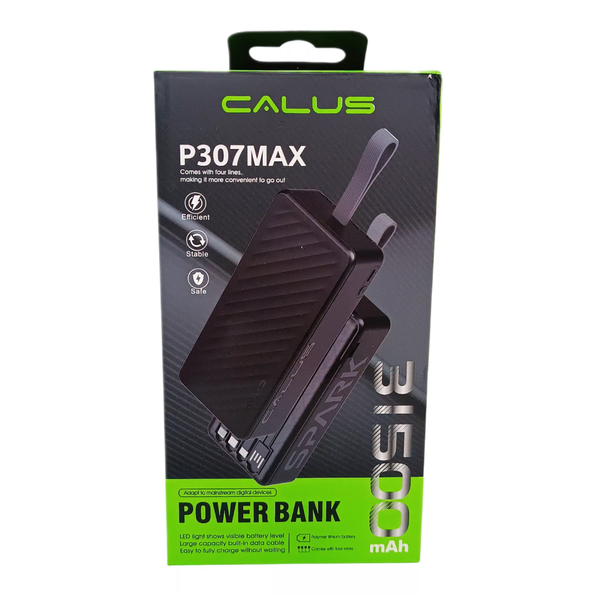 پاور بانک کالوس مدل p307 MAX ظرفیت 31500 میلی آمپر ساعت