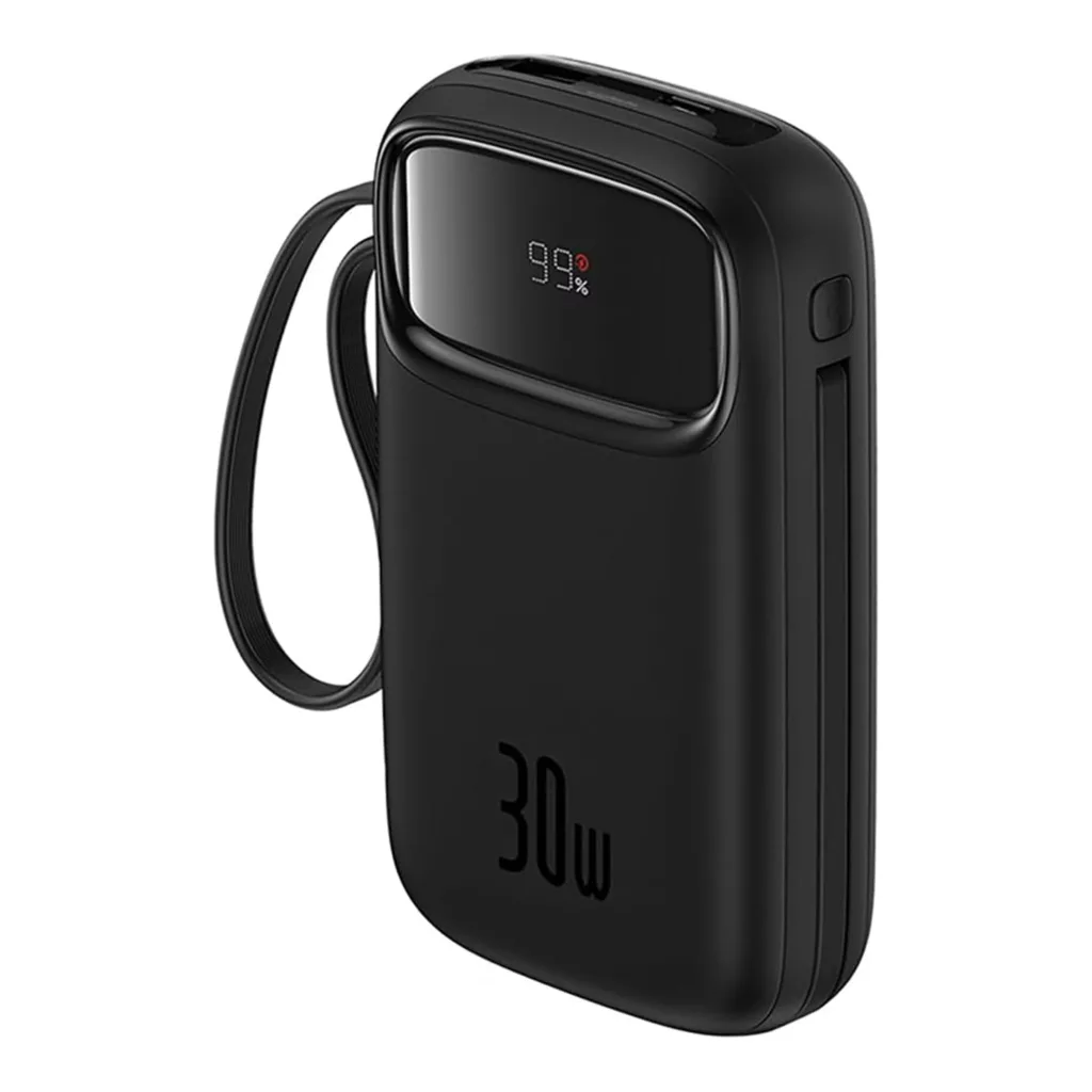 پاوربانک 30 وات بیسوس مدل QPow2 ظرفیت 20000 میلی آمپر ساعت
