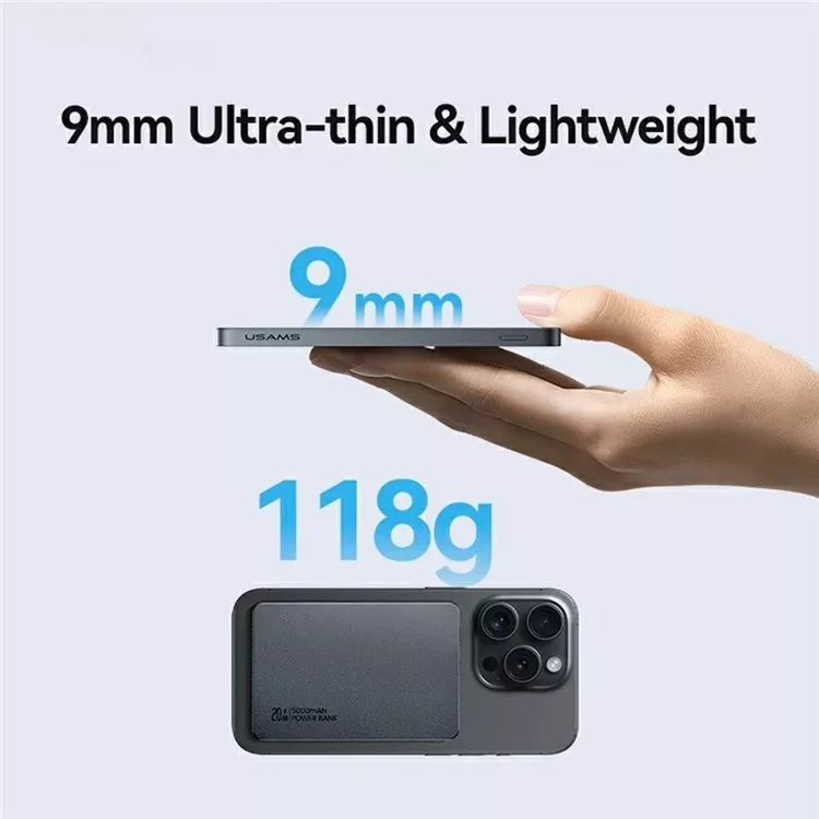 پاوربانک یوسمز مدل US-CD231 ظرفیت 5000 میلی آمپرساعت