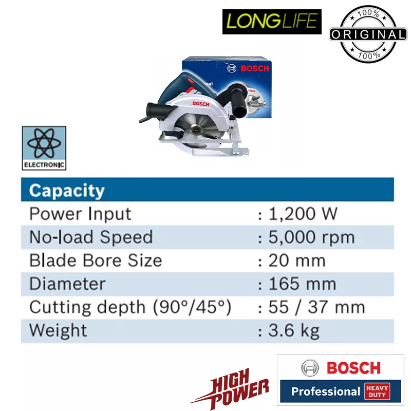 اره دیسکی بوش مدل GKS 600 Professional Hevy Duty