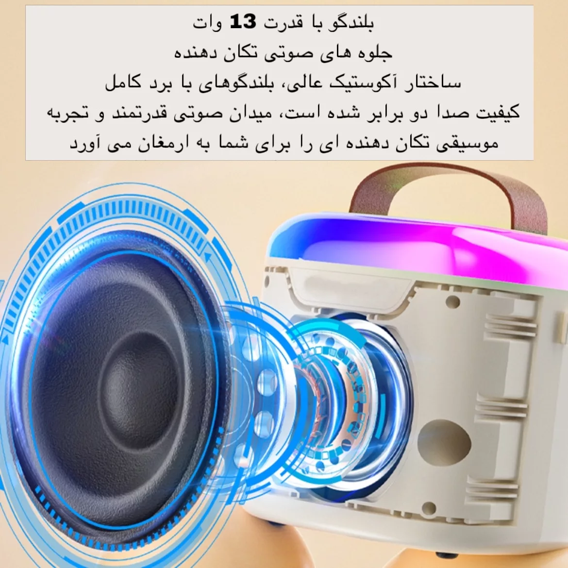 اسپیکر بلوتوثی قابل حمل مدل BS-601