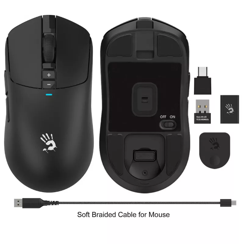 ماوس گیمینگ دوگانه بی‌سیم و باسیم ای فورتک مدل R72_ULTRA