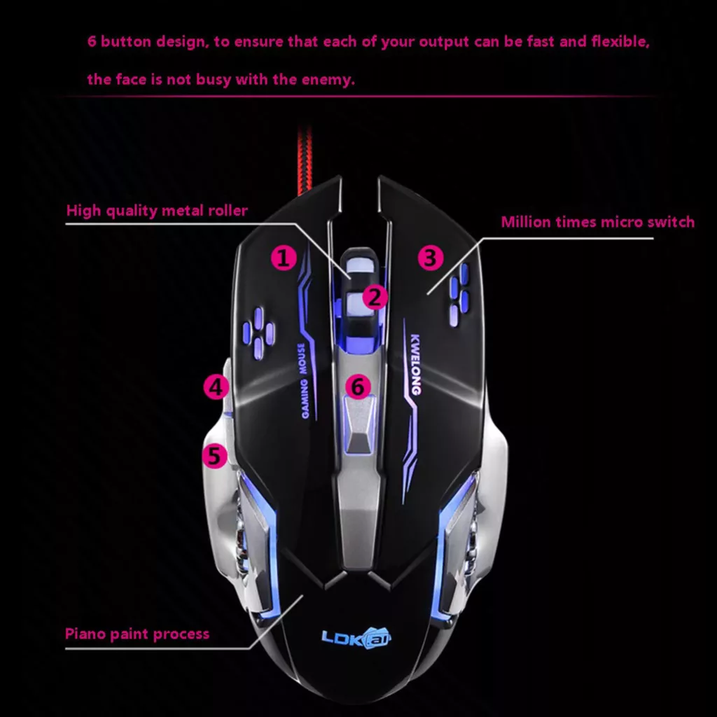 ماوس مخصوص بازی ال دی کی مدل GM20