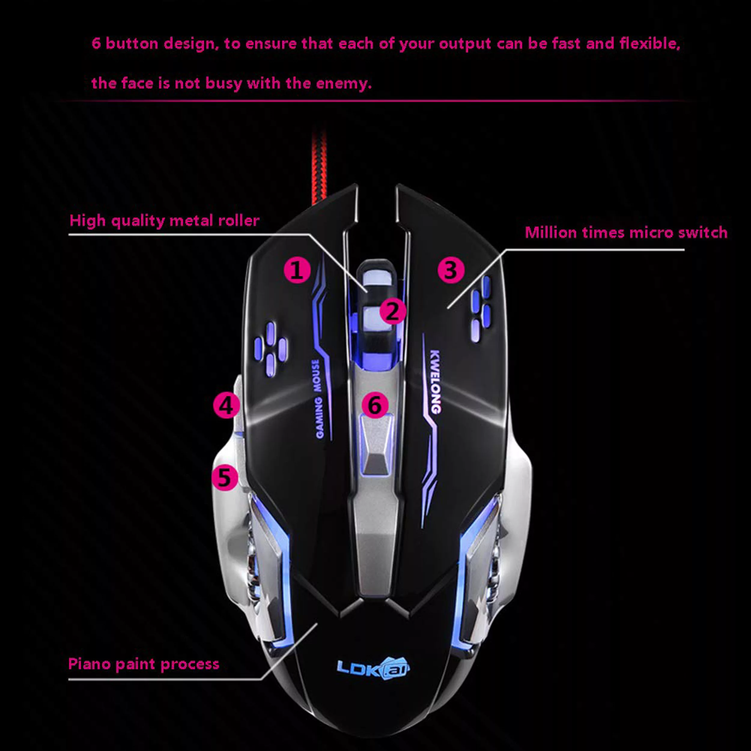 ماوس مخصوص بازی ال دی کی مدل GM20