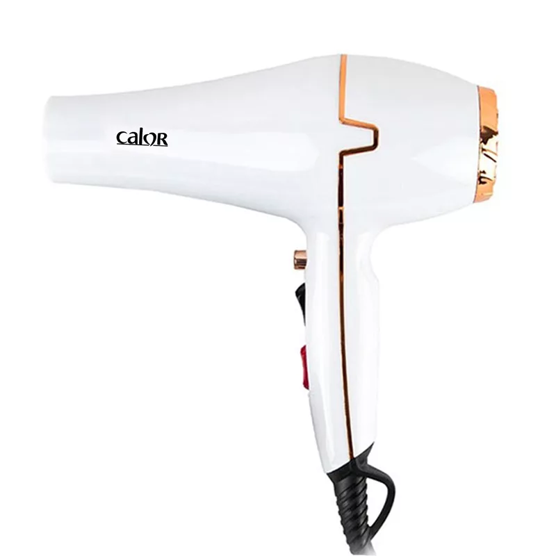 سشوار حرفه‌ای کالور مدل 7245، موتور AC با توان مصرفی 2450 وات، دارای قابلیت تعویض سری و باد سرد، دارای حلقه آویختن، با حالت فرکننده، صاف‌کننده و حجم‌دهنده، وزن 790 گرم، تنظیم حرارت 3 حالته و کنترل سرعت 2 حالته، به همراه دیسپانسر و 2 عدد سری متمرکزکننده