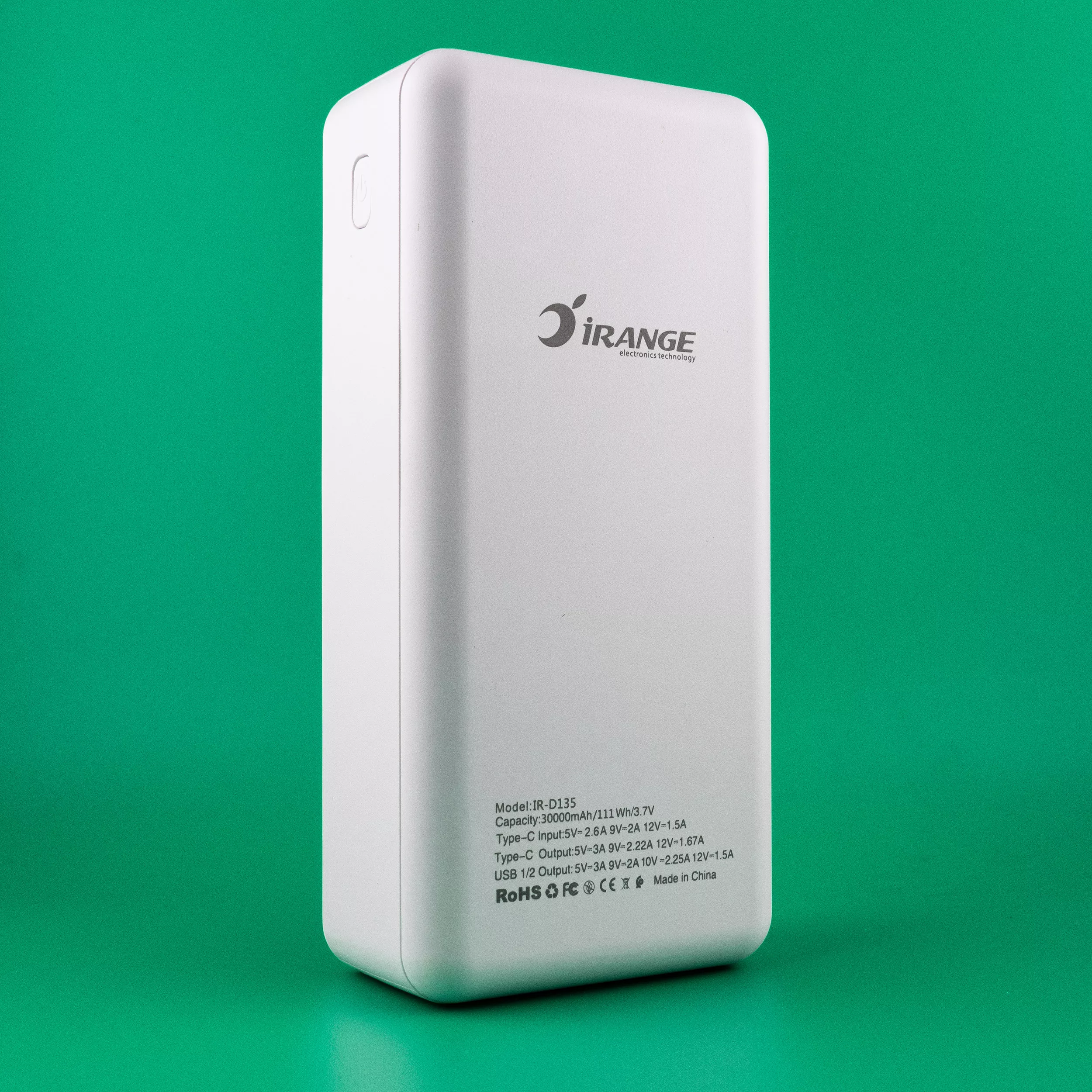 پاوربانک آیرنج مدل IR - D135 ظرفیت 30000 میلی‌آمپرساعت