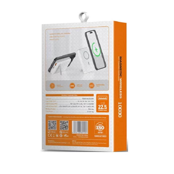 پاوربانک الدینیو مدل PQ16 با ظرفیت باتری 10000 میلی آمپر در ساعت