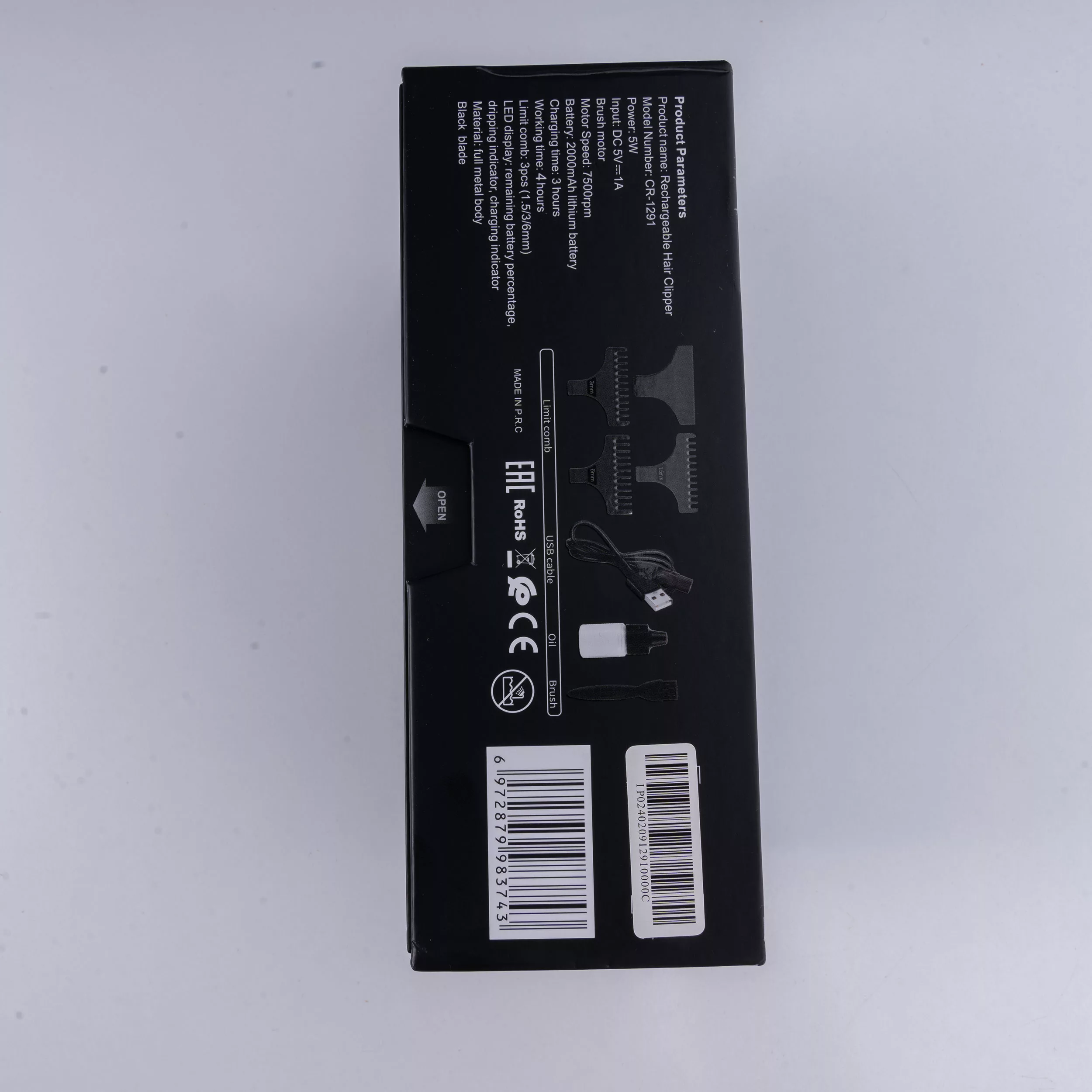 ماشین اصلاح موی سر و صورت شارژی کرونیر مدل CR-1291