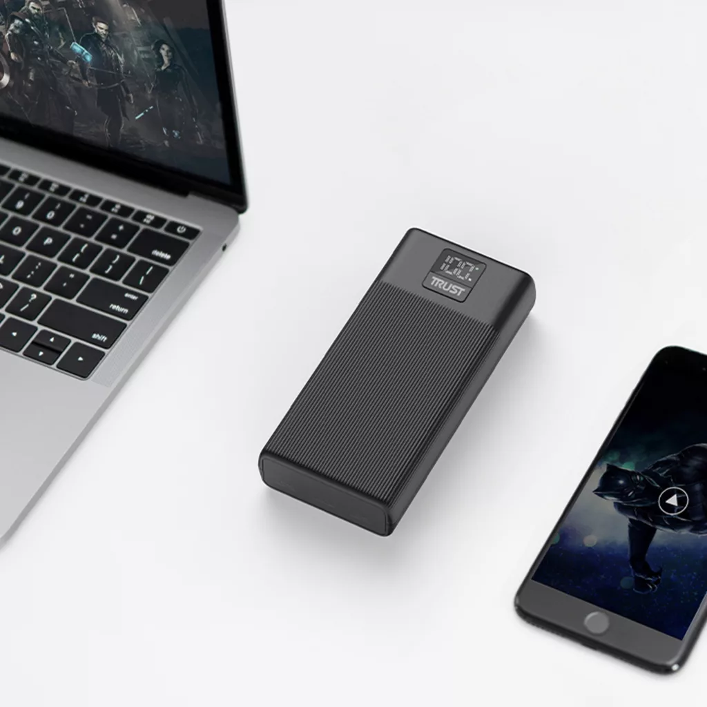 پاوربانک تراست مدل P267D ظرفیت 20000 میلی آمپر ساعت