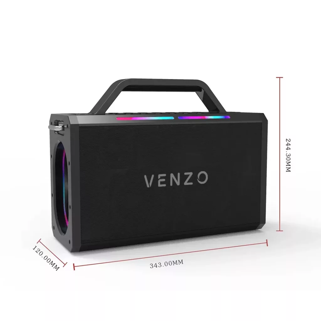 اسپیکر بلوتوثی قابل حمل ونزو مدل V51 به همراه 2 میکروفون
