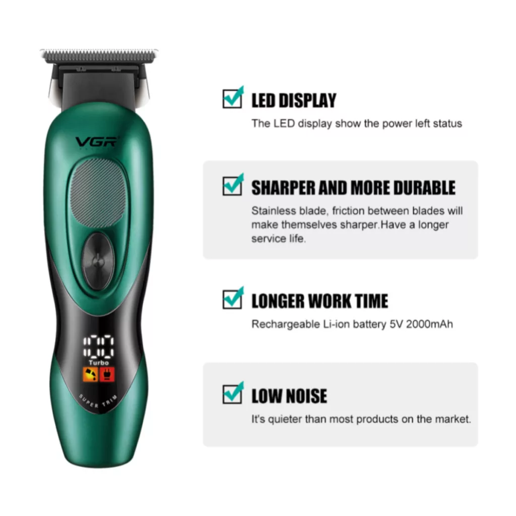 ماشین اصلاح موی سر و صورت وی جی ار مدل V-227