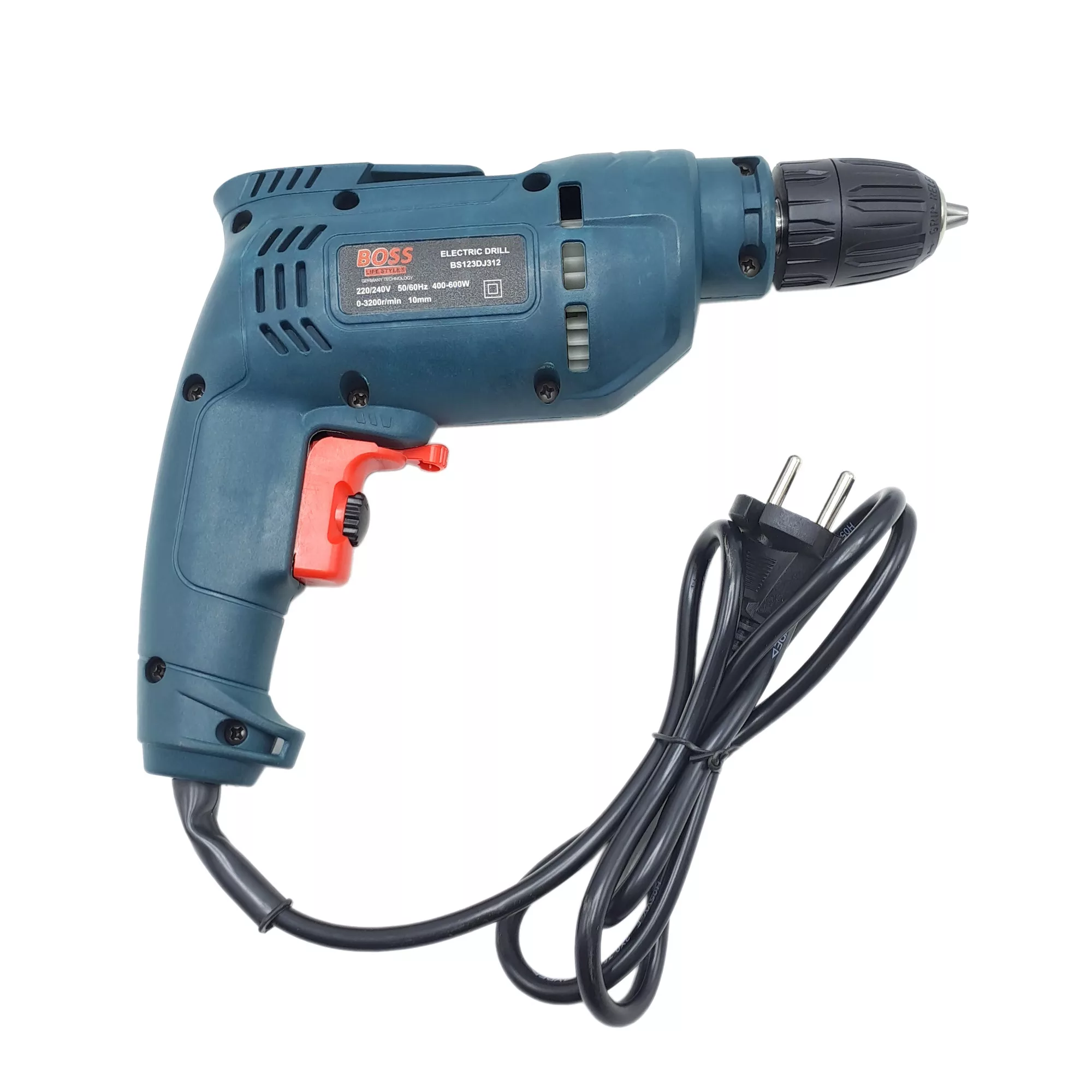 دریل پیچ گوشتی برقی سه نظام 10 اتوماتیک 600 وات باس مدل BS123DJ312