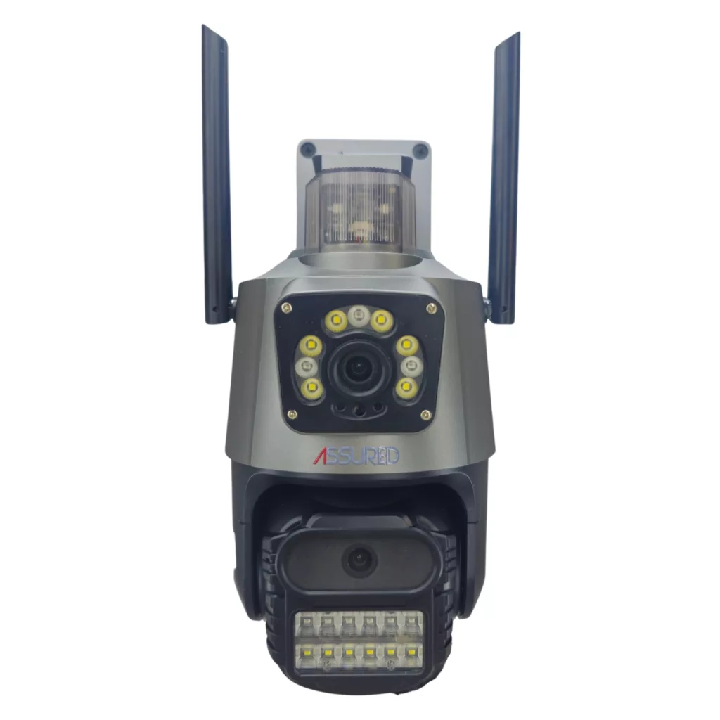 دوربین مداربسته تحت شبکه اشورد مدل سیمکارتی چرخشی دولنز کد V21-V380