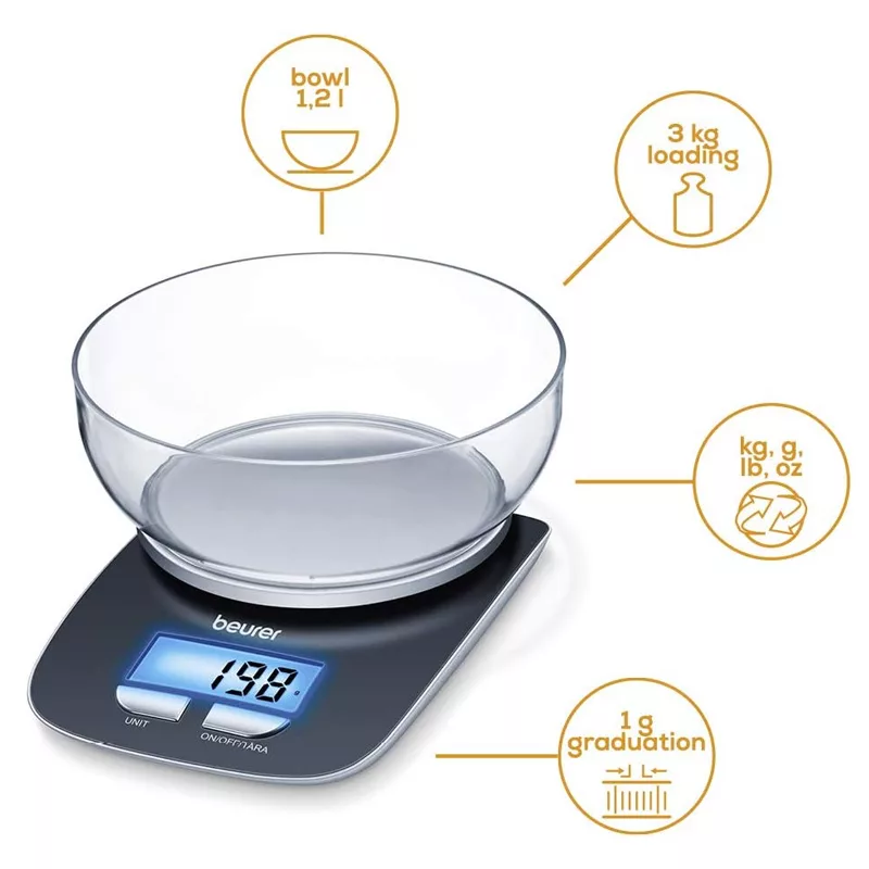 ترازوی آشپزخانه بیورر مدل KS 25