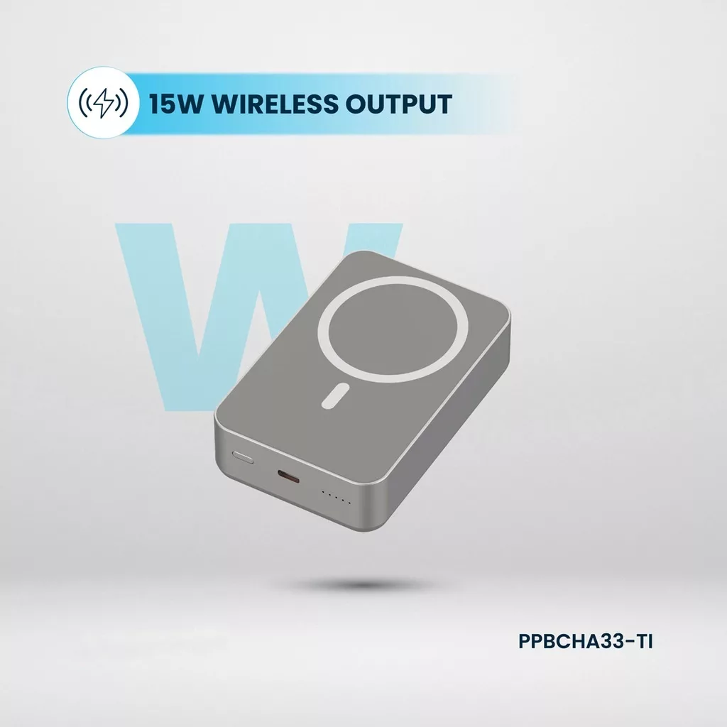 پاوربانک پاورولوجی مدل Magsafe aluminum ظرفیت 20000 میلس آمپر ساعت