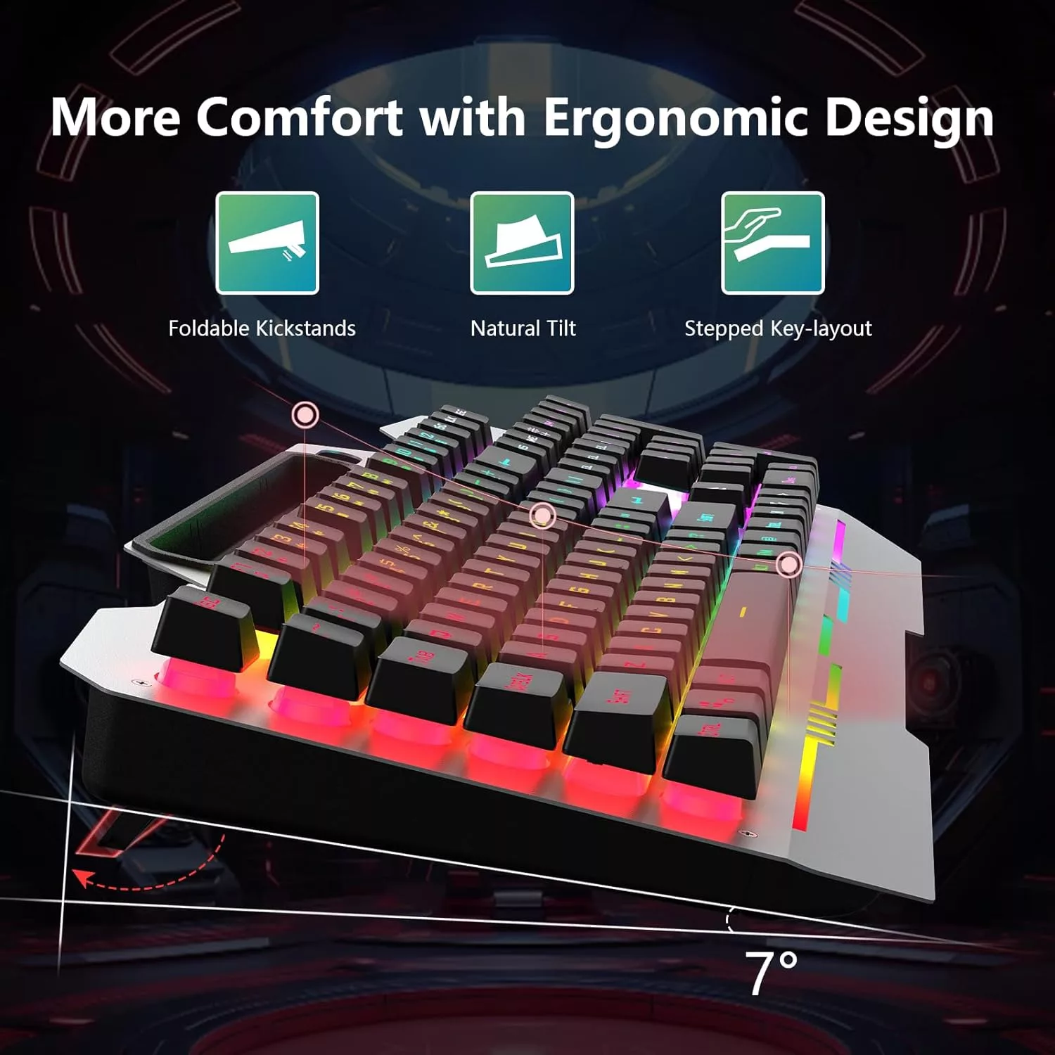 کیبورد و ماوس مخصوص بازی آئولا مدل Wind T102