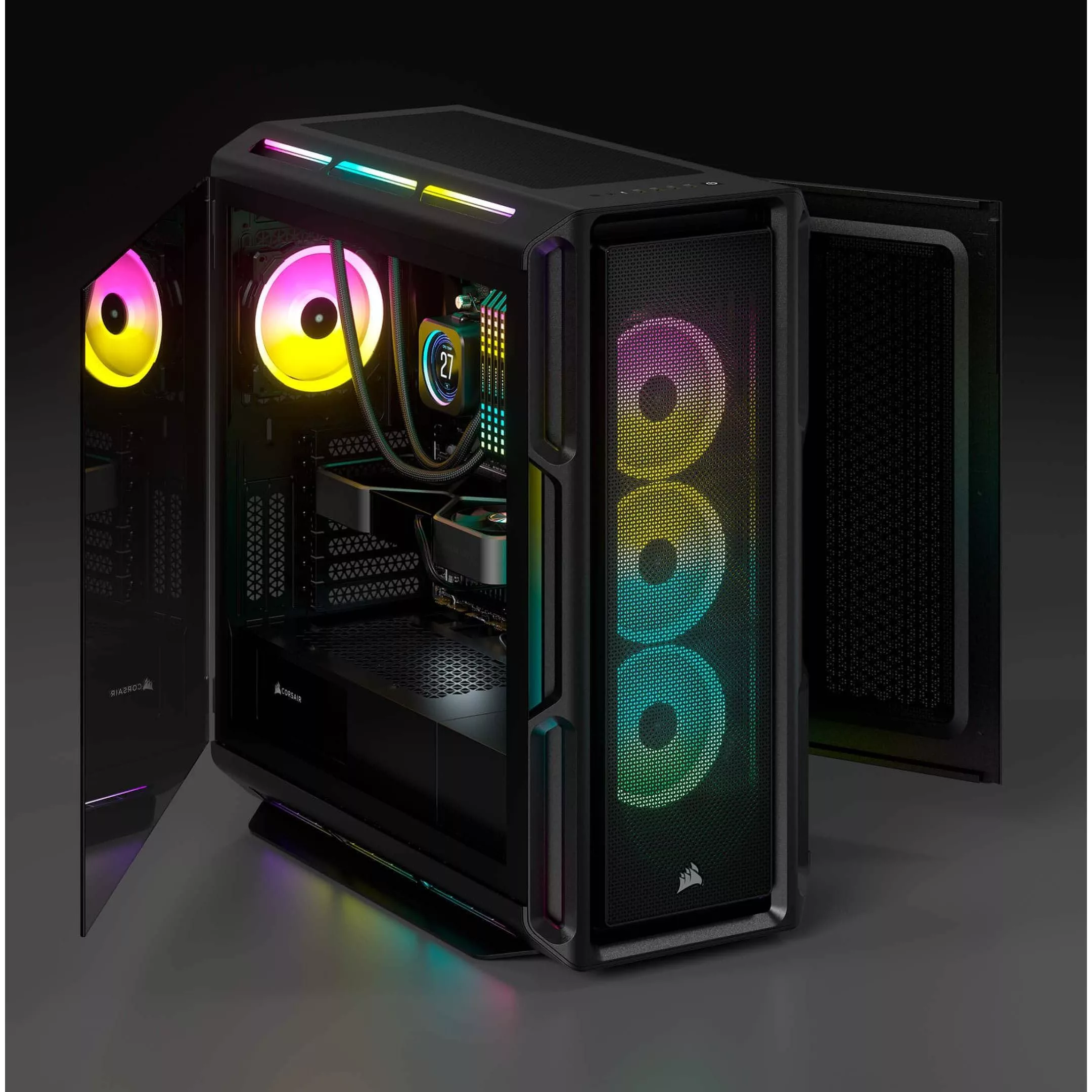 کیس کامپیوتر کورسیر مدل iCUE 5000T RGB BK