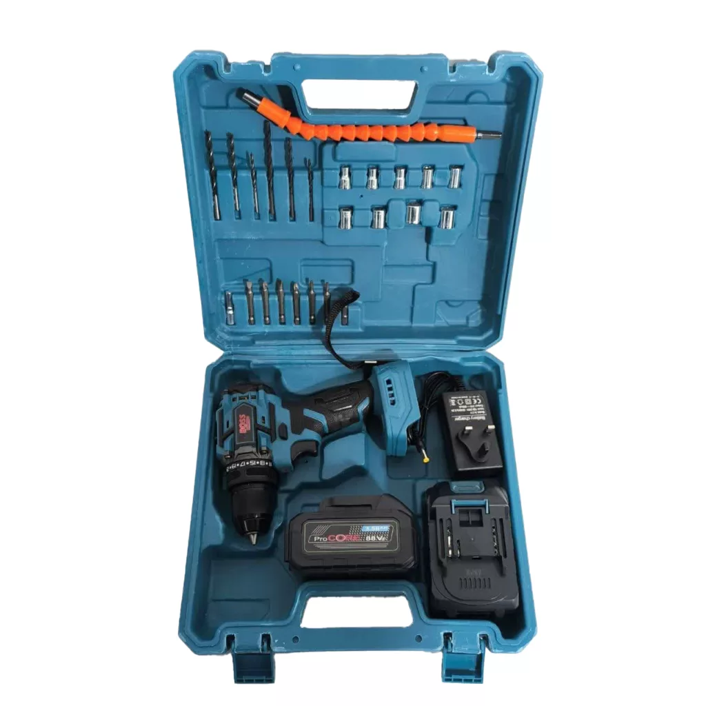 مجموعه 30 عددی دریل شارژی باس مدل 88V-Dual Battery-brushless