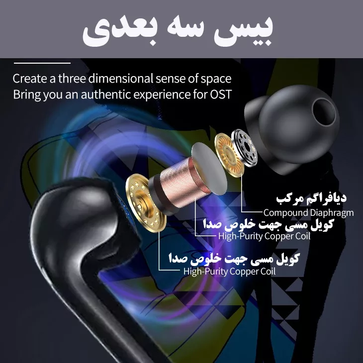 هدفون بلوتوثی اکو مدل E1 PRO