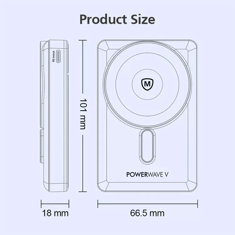 پاوربانک میکرو پک مدل WPB-310 ظرفیت 10000 میلی آمپر ساعت