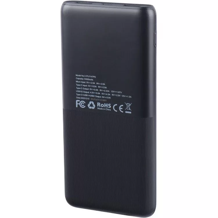 پاوربانک وریتی مدل V-PU147PD ظرفیت 10000 میلی آمپر ساعت