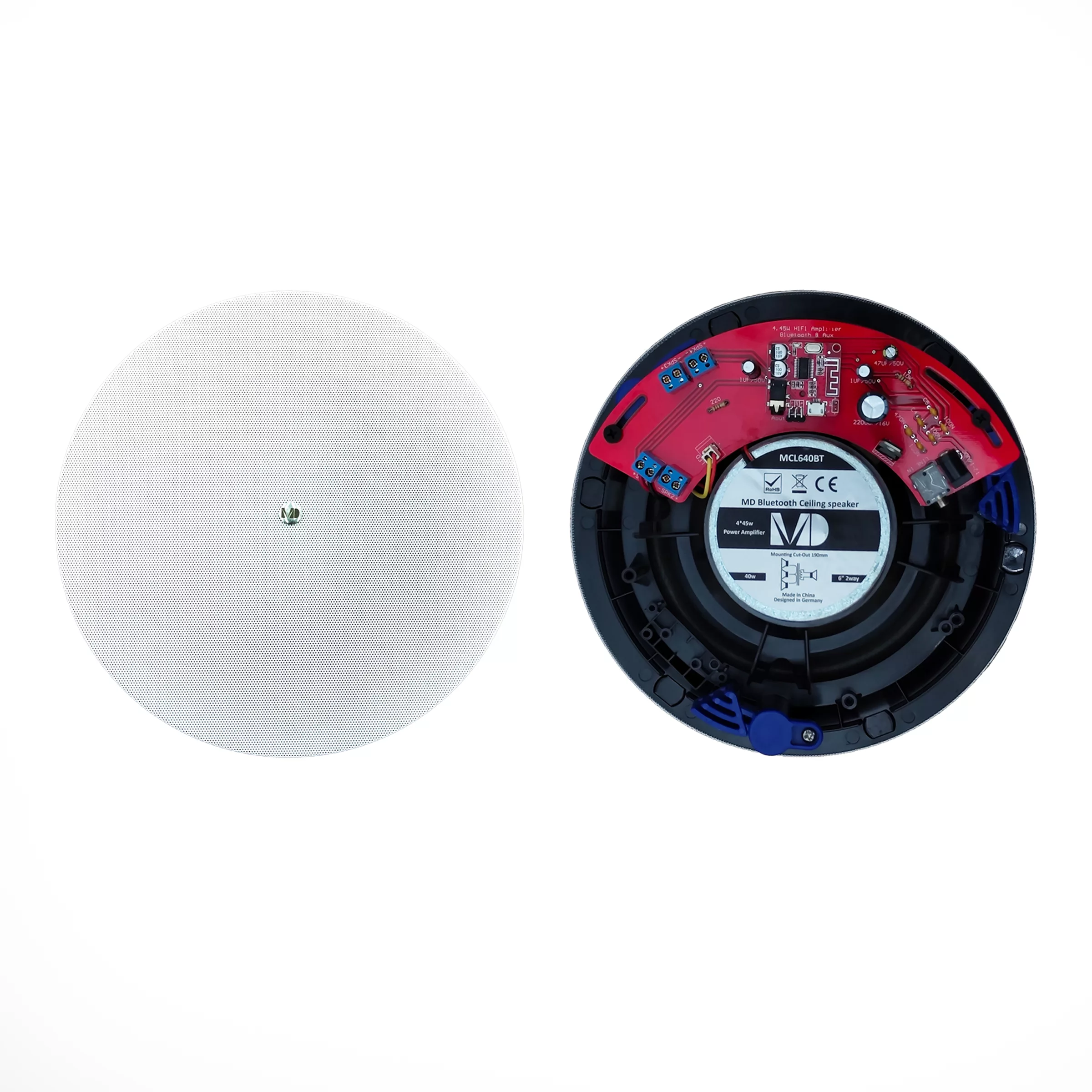 اسپیکر سقفی بلولوثی مدل MD-MCL640BT2 مجموعه 2عددی