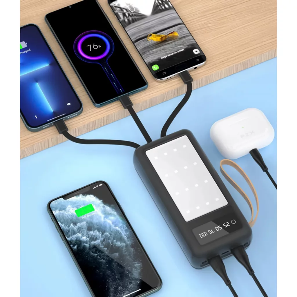 پاوربانک پی زد ایکس مدل C161 ظرفیت 30000 میلی آمپر ساعت