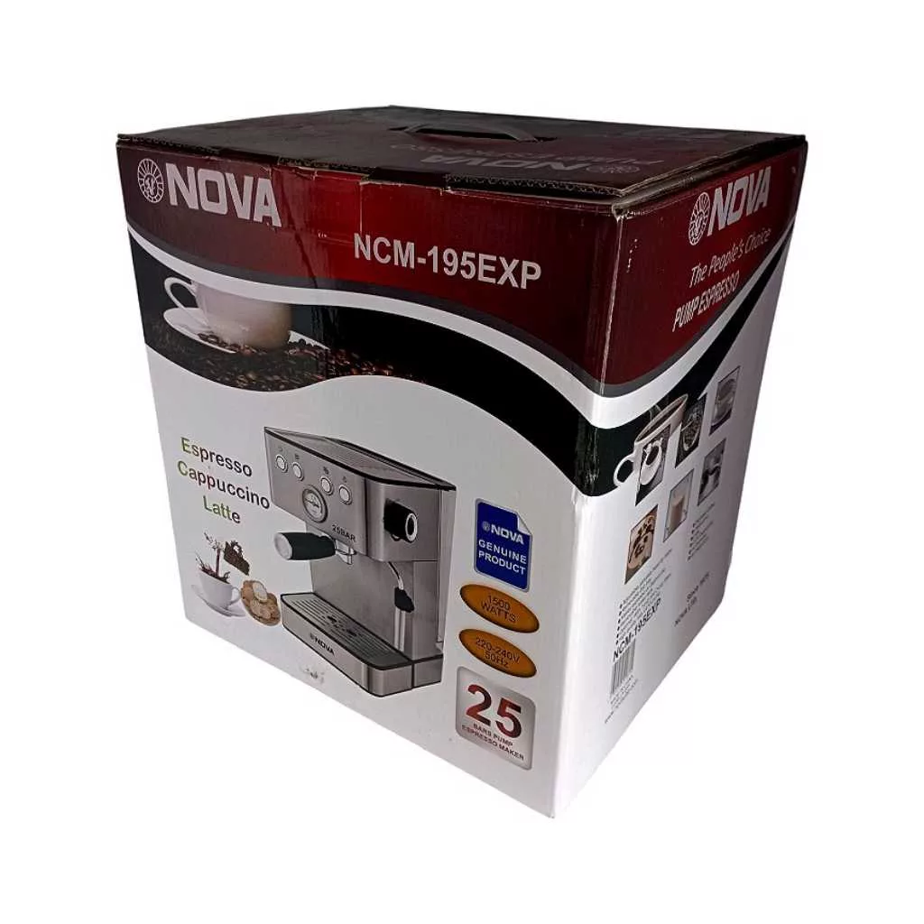 اسپرسو ساز ۱۶۰۰ میلی‌لیتر نووا مدل NCM-195