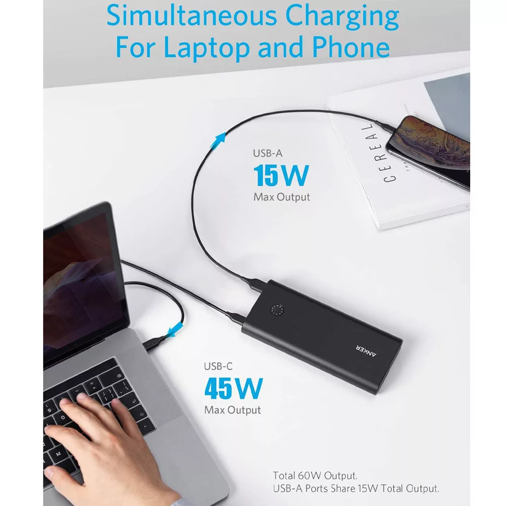 پاوربانک انکر مدل B1376 ظرفیت 26800 میلی آمپر ساعت