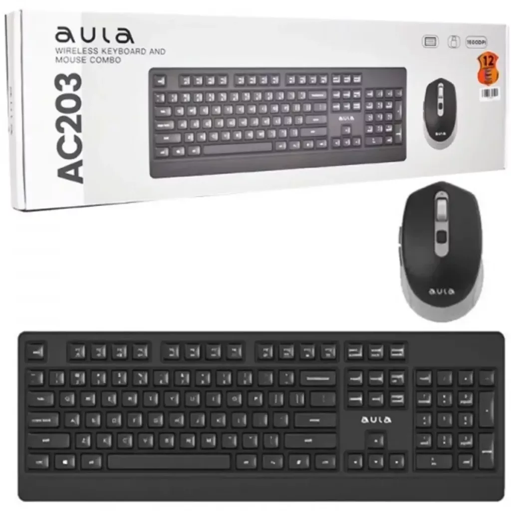 کیبورد و ماوس بی سیم آئولا مدل ac203