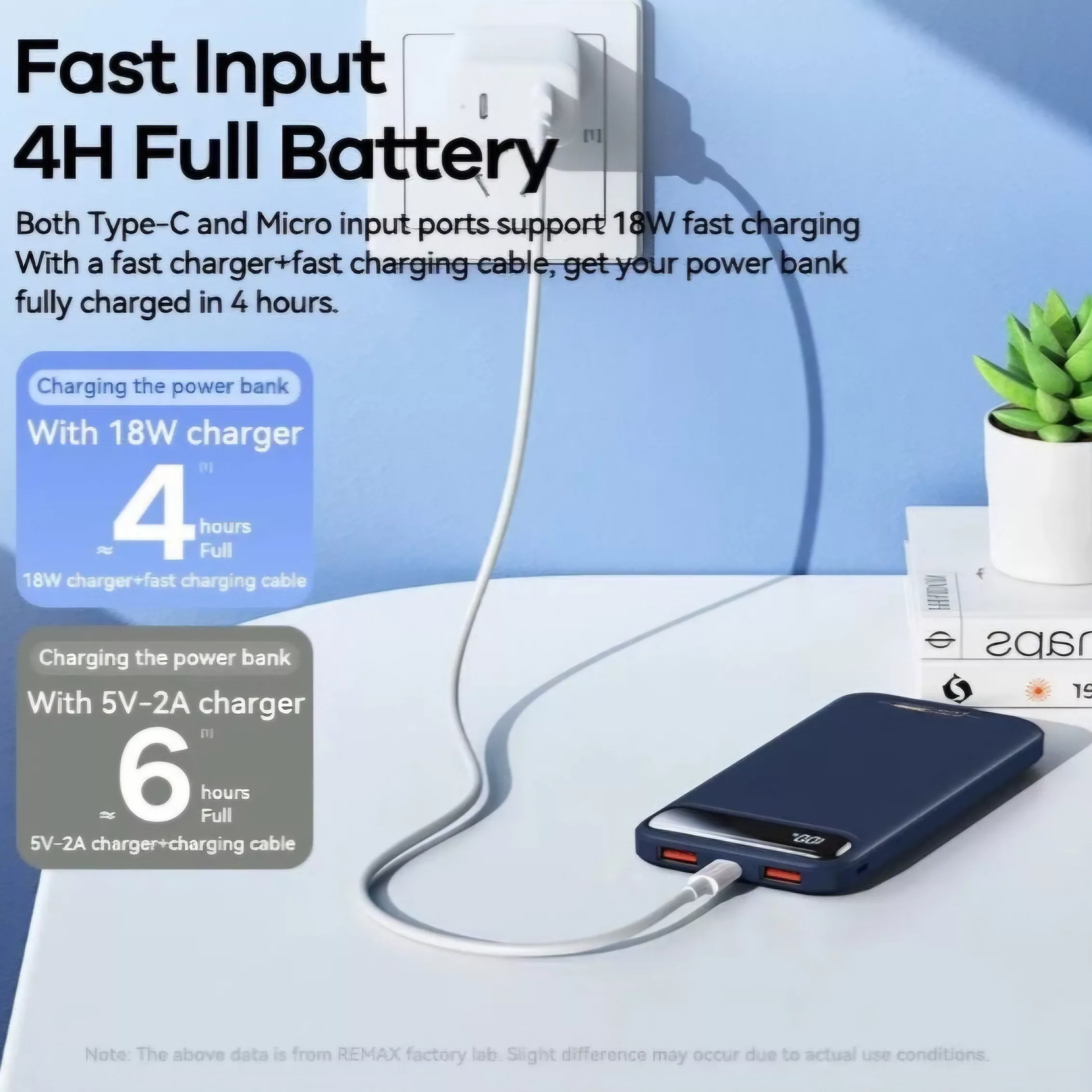 پاوربانک ریمکس مدل RPP-520 ظرفیت 10000 میلی آمپر ساعت