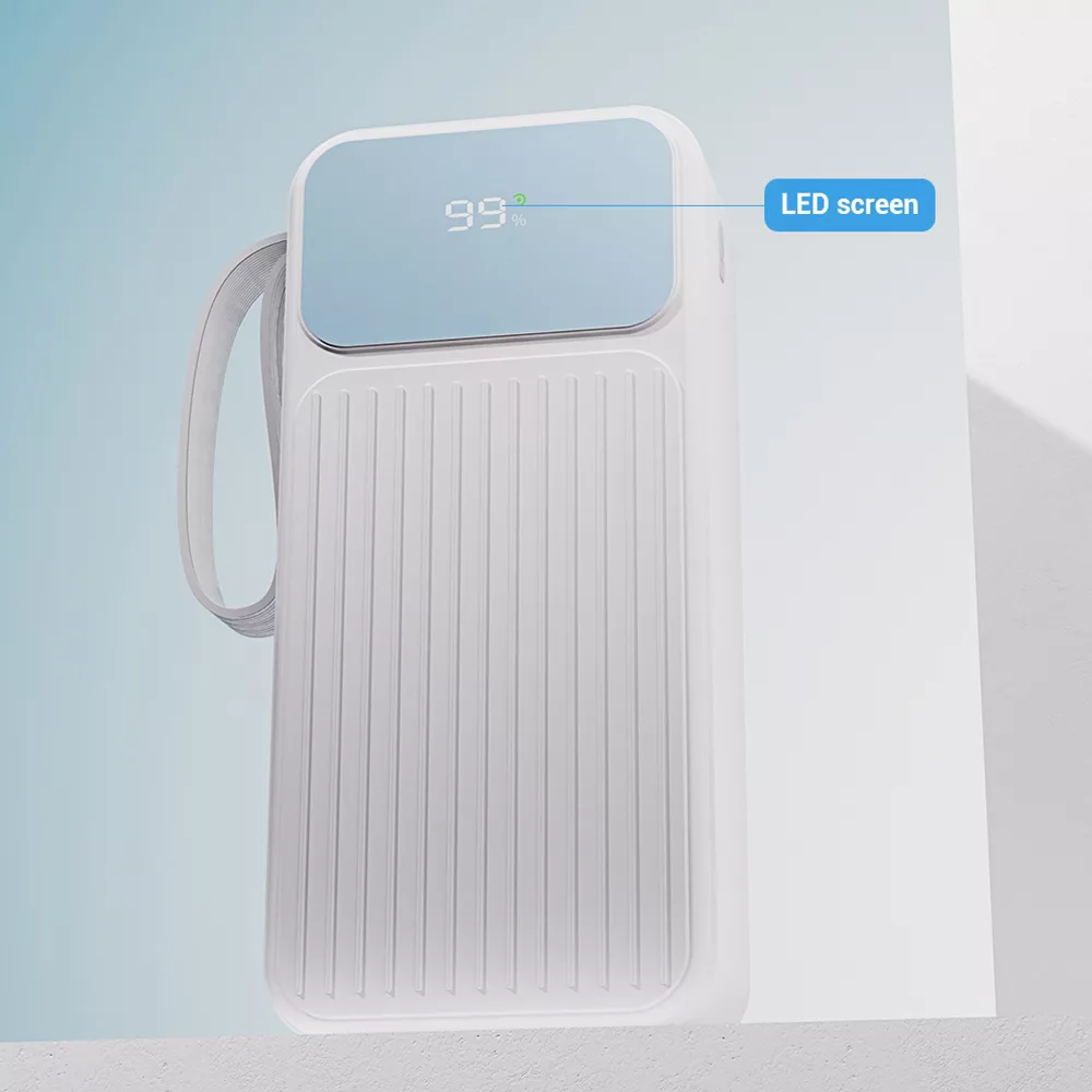 پاوربانک پی زد ایکس مدل V31 Fast Charge 22.5W Cabled ظرفیت 30000 میلی آمپر ساعت