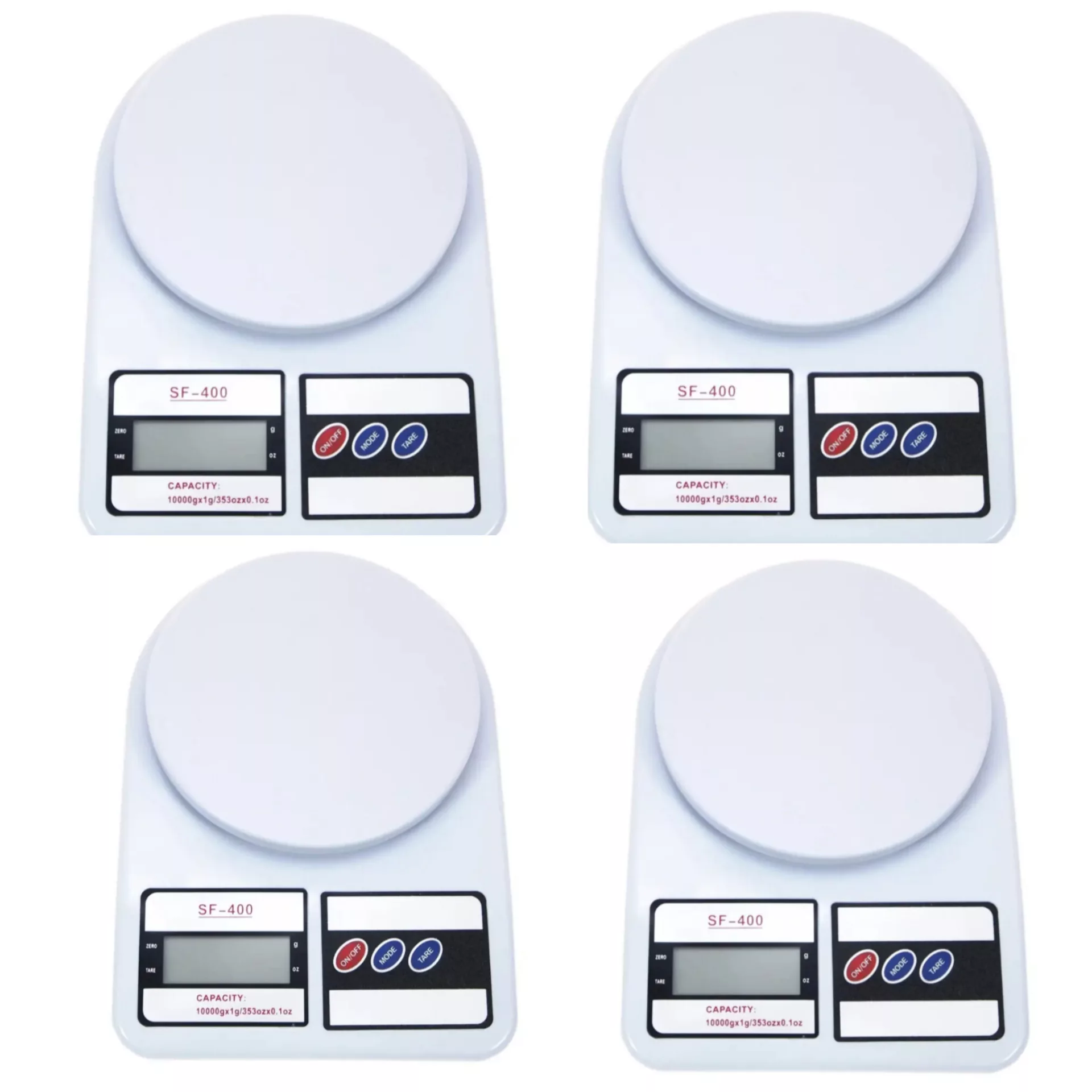 ترازو آشپزخانه دیجیتال مدل چراغ دار 4 حداکثر ظرفیت قابل اندازه‌گیری 10 کیلوگرم با دقت اندازه‌گیری 1 گرم