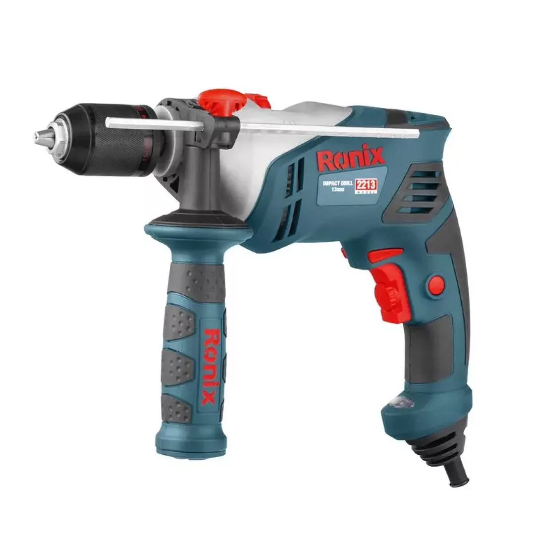 دریل برقی چکشی سه نظام خودکار 13 میلی متری  650 وات رونیکس مدل 2213