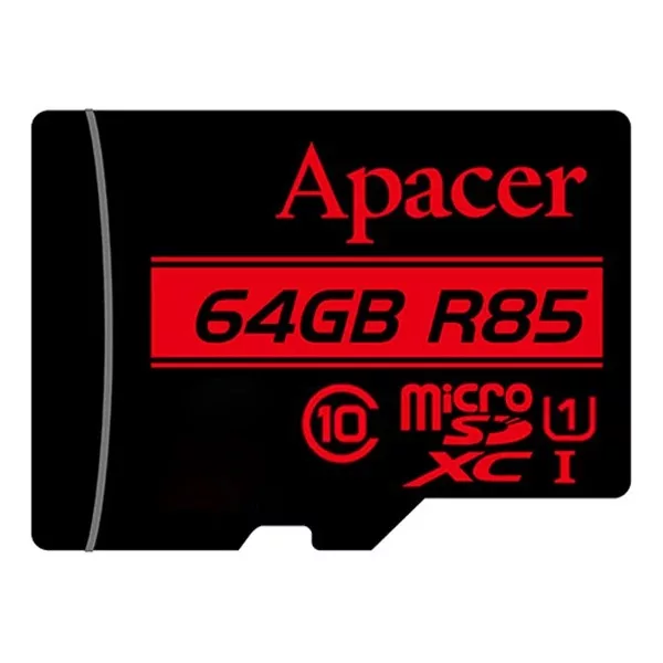 کارت حافظه microSDHC اپیسر مدل R85 کلاس 10 استاندارد UHS-I U1 سرعت 85MBps ظرفیت 64 گیگابایت