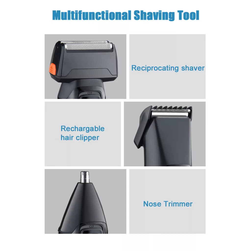 ست ماشین اصلاح موی صورت و بدن اچ تی سی مدل AT-1088