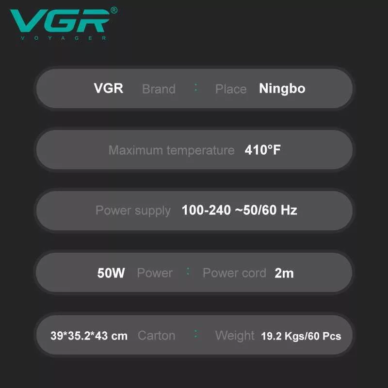 برس حرارتی وی جی ار مدل V-560