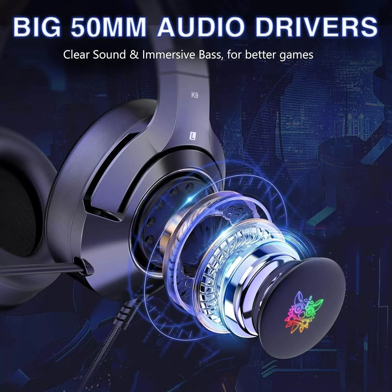 هدست مخصوص بازی سیوتک مدل K9 RGB