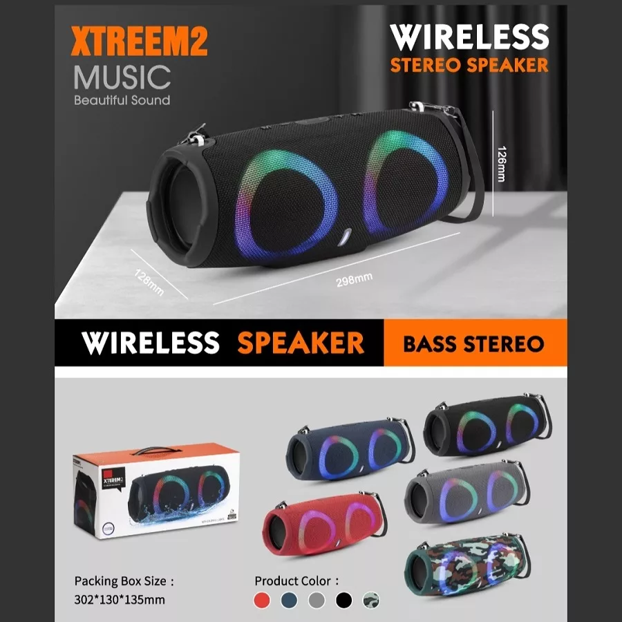 اسپیکر بلوتوثی قابل حمل مدل xterem2
