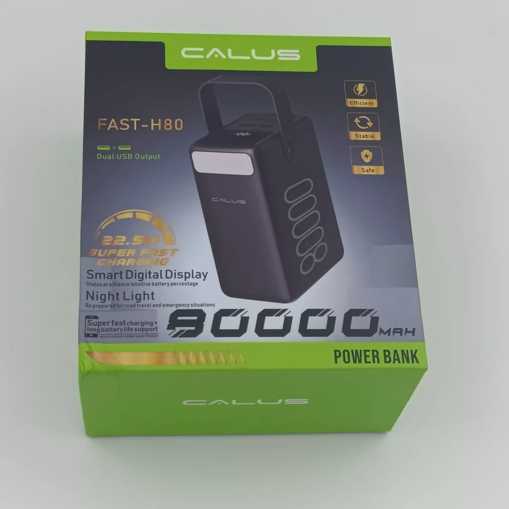 پاور بانک کالوس مدل Fast-H80 ظرفیت 80000 میلی آمپر ساعت
