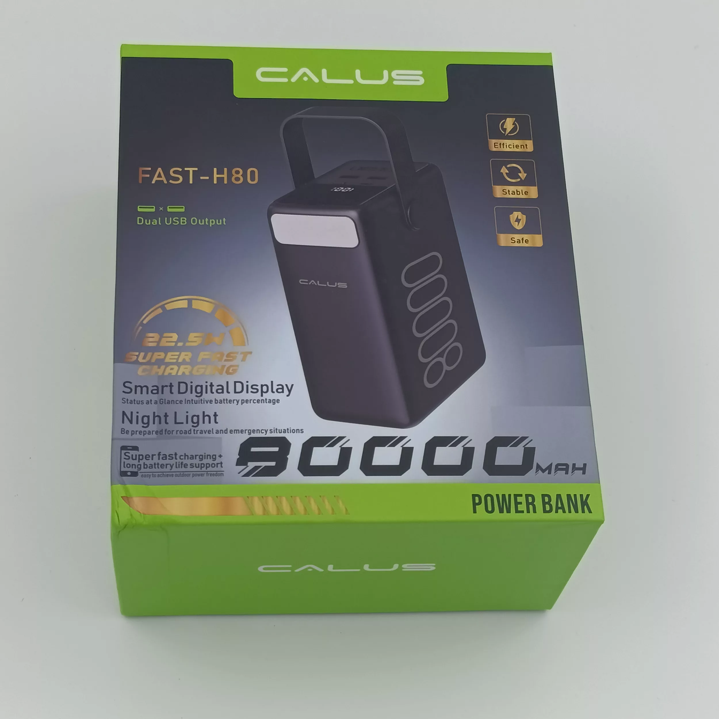 پاور بانک کالوس مدل Fast-H80 ظرفیت 80000 میلی آمپر ساعت