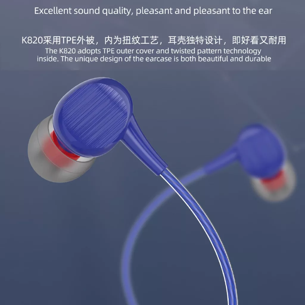 هندزفری با سیم کین مدل k820