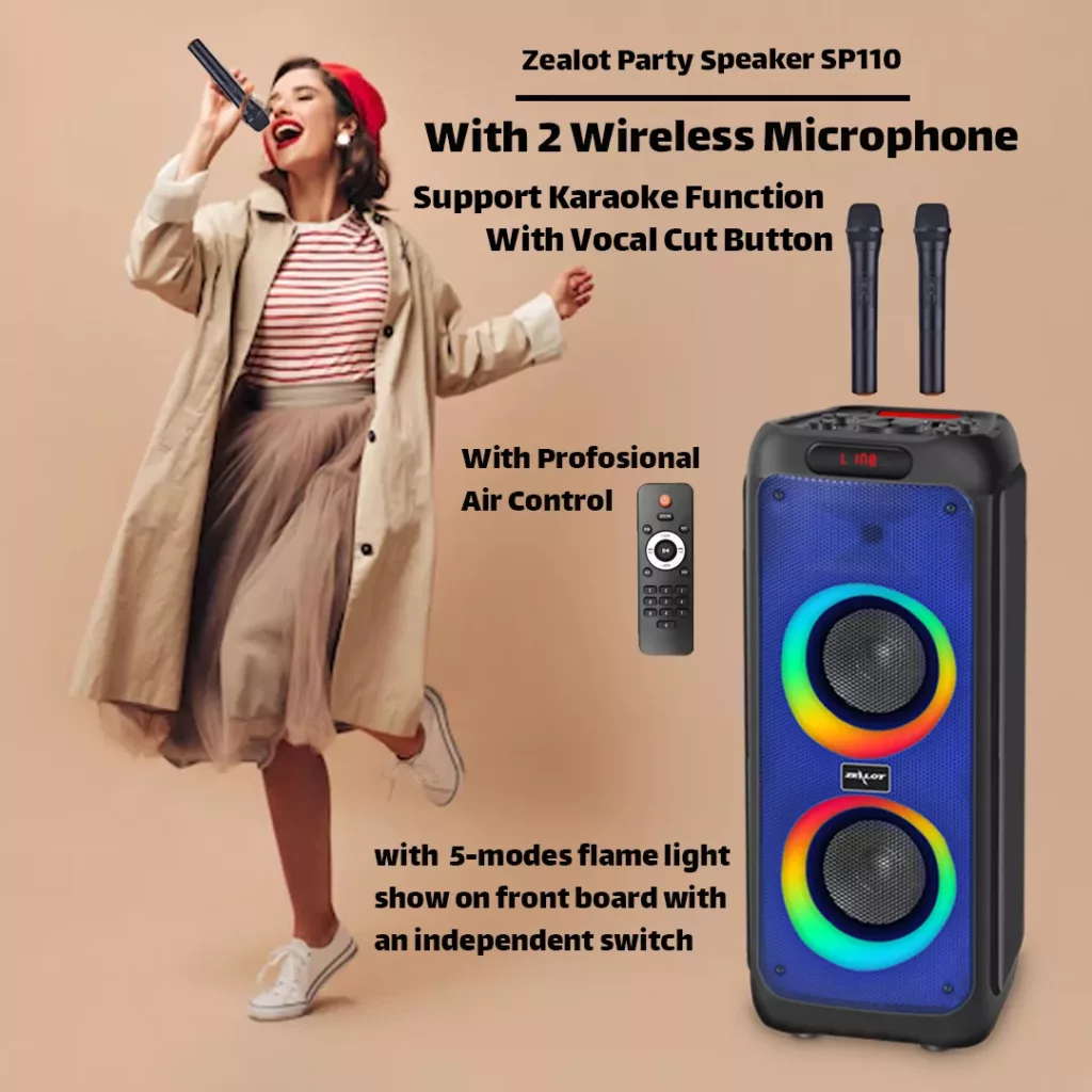 اسپیکر بلوتوثی قابل حمل زیلوت مدل SP110