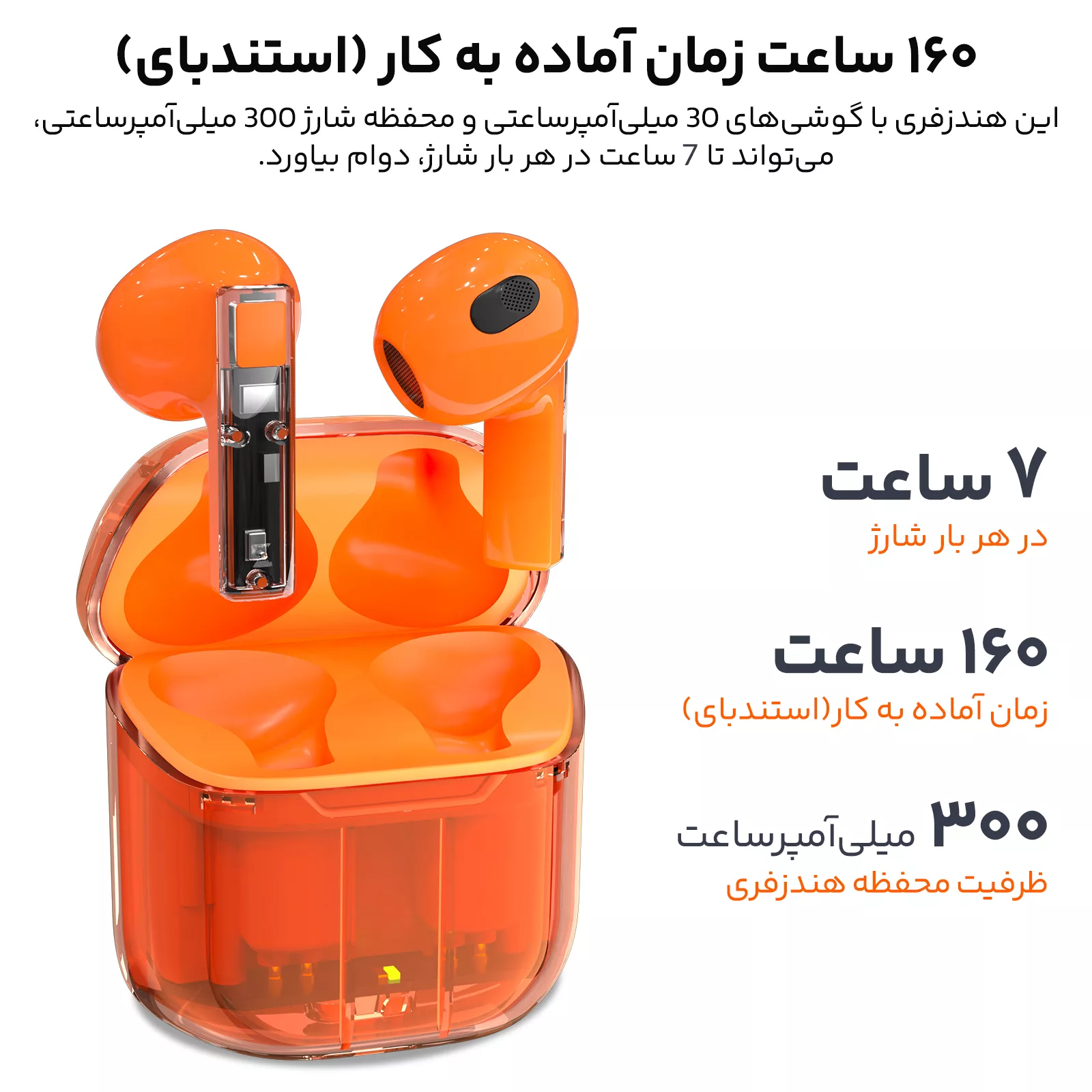 هدفون بی سیم مدل YX09 Fully Transparent
