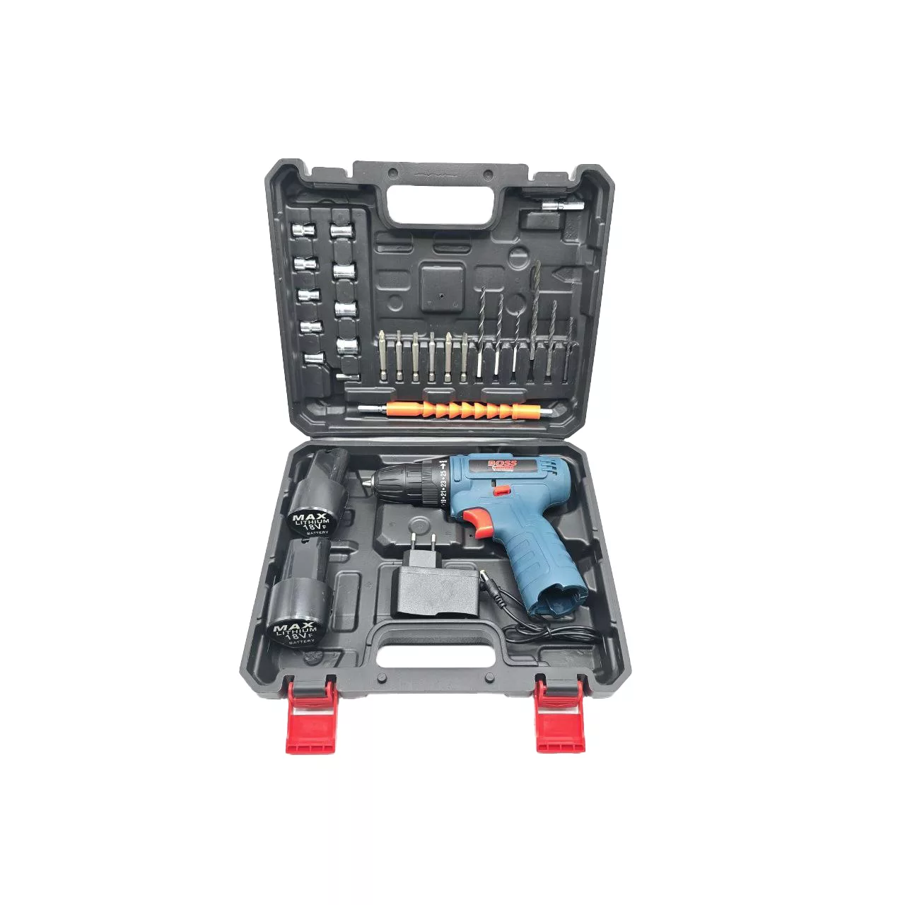 مجموعه 28 عددی دریل 10 میلیمتری 18 ولت باس مدل 18V-dual battery